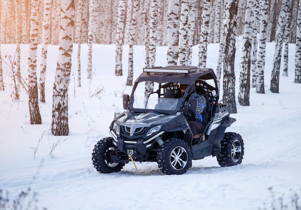 Ako využívať štvorkolku v zime. Príslušenstvo k ATV. Snežné pásy na štvorkolky.